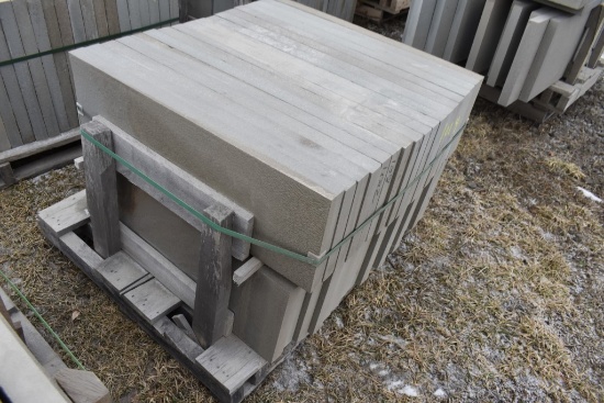 Pallet of 12" x 36" x 2" Thermal Bluestone Pieces