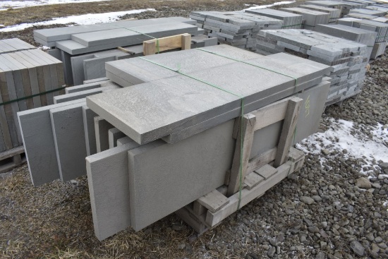 Pallet of 18" Mixed thermal Bluestone Treads