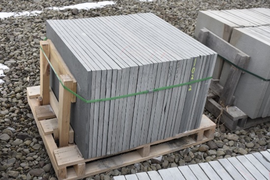 Pallet of 24" x 36" x 1" Thermal Bluestone Pieces