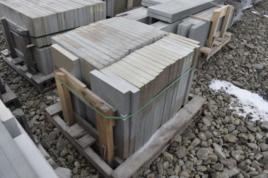 Pallet of 12" x 24" x 2" Thermal Bluestone Pieces