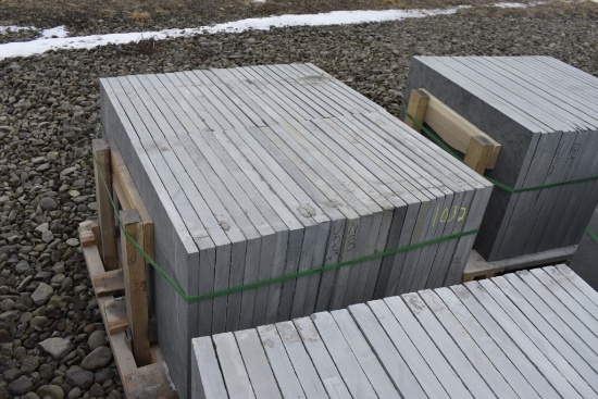 Pallet of 24" x 24" x 1.5" Thermal Bluestone Pieces
