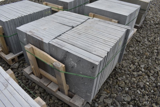 Pallet of 24" x 24" x 1.5" Thermal Bluestone Pieces