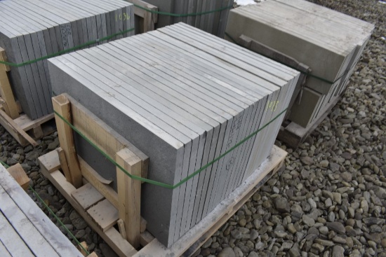 Pallet of 24" x 36" x 1.5" Thermal Bluestone Pieces