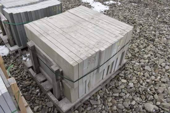 Pallet of 12" x 36" x 2" Thermal Bluestone Pieces