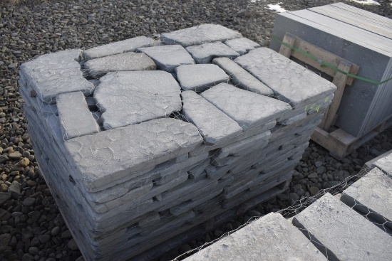 Pallet of Tumbled Bluestone Wallstone