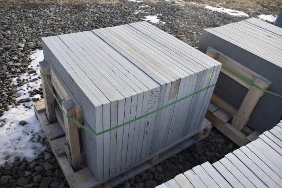 Pallet of 24" x 36" x 1.5" Thermal Bluestone Pieces
