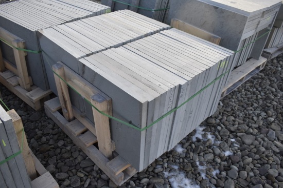 Pallet of 24" x 24" x 1.5" Thermal Bluestone Pieces