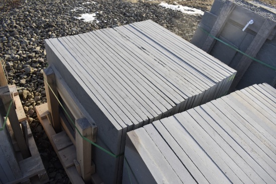 Pallet of 24" x 36" x 1" Thermal Bluestone Pieces