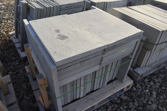 Pallet of 18" x 30" x 1.5" Thermal Bluestone Pieces