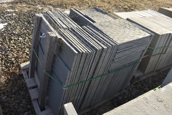 Pallet of 1" Thick Mixed Natural Bluestone Pieces