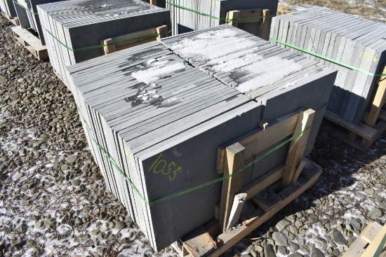 Pallet of 24" x 24" x 1" Thermal Bluestone Pieces