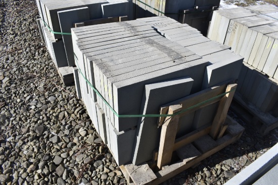 Pallet of 12" x 24" x 2" Thermal Bluestone Pieces