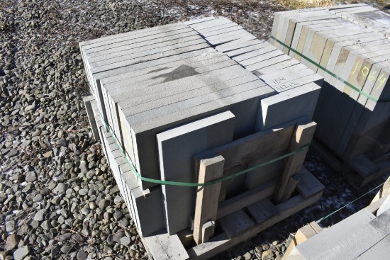 Pallet of 12" x 24" x 2" Thermal Bluestone Pieces