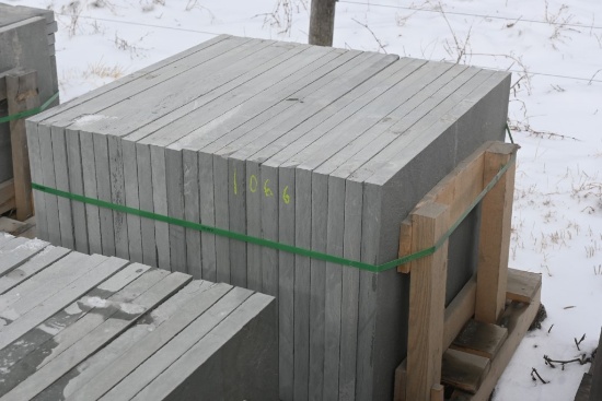 Pallet of 24" x 36" x 1.5" Thermal Bluestone Pieces