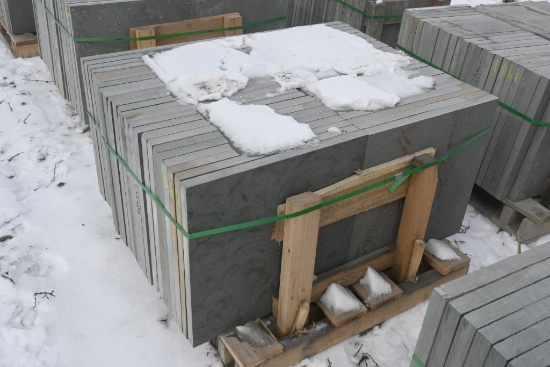 Pallet of 24" x 24" x 1.5 Thermal Bluestone Pieces