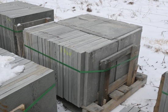 Pallet of 18" x 24" x 1.5" Thermal Bluestone Pieces