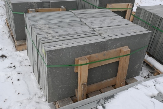 Pallet of 24" x 24" x 1" Thermal Bluestone Pieces