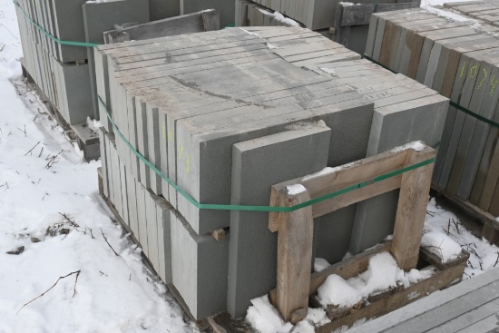 Pallet of 12" x 24" x 2" Thermal Bluestone Pieces