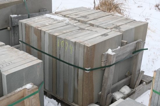 Pallet of 18" x 24" x 2" Thermal Bluestone Pieces
