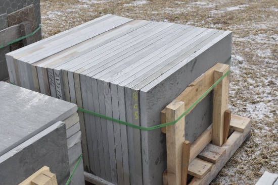 Pallet of 24" x 36"  x 1.5" Thermal Bluestone Pieces