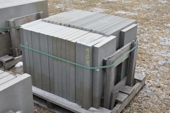 Pallet of 12" x 24" x 2" Thermal Bluestone Pieces