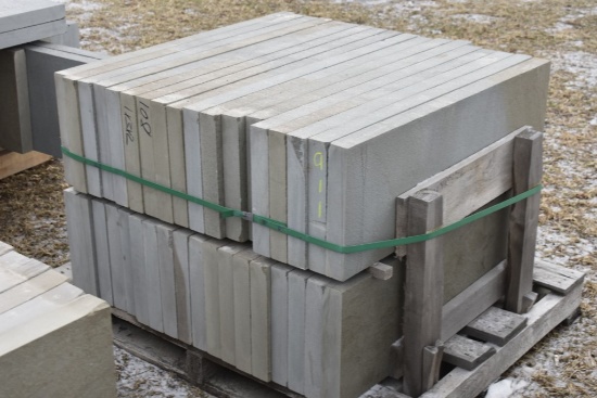 Pallet of 12" x 36" x 2" Thermal Bluestone Pieces