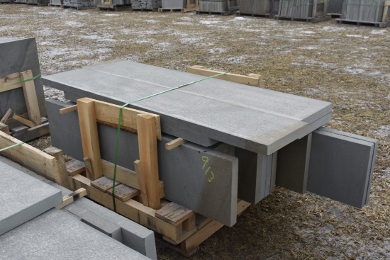 Pallet of 14" Mixed Thermal Bluestone Treads