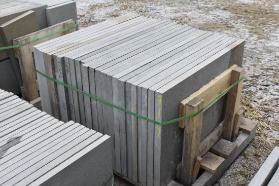 Pallet of 24" x 36" x 1.5" Thermal Bluestone Pieces
