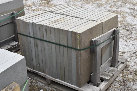 Pallet of 18" x 24" x 2" Thermal Bluestone Pieces