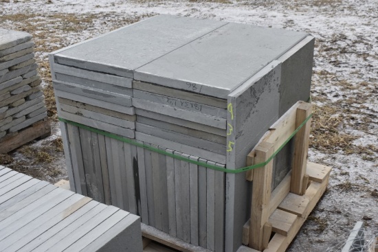Pallet of 18" x 36" x 1.5" Thermal Bluestone Pieces