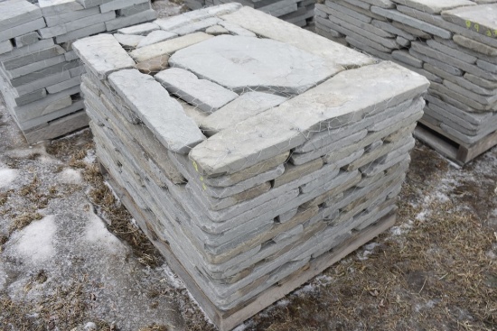 Pallet of Tumbled Bluestone Wall Stone