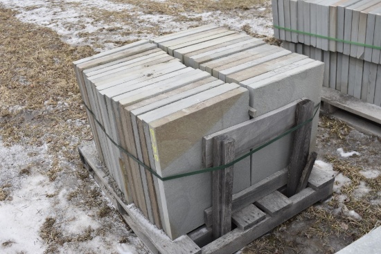 Pallet of 18" x 24" x 2" Thermal Bluestone Pieces
