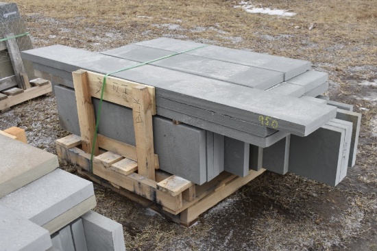 Pallet of 12" Mixed Thermal Bluestone Treads