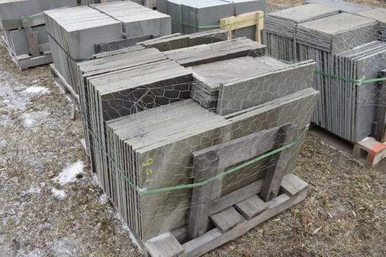 Pallet of 1" Thick Mixed Natural Bluestone Pieces