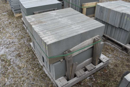 Pallet of 12" x 36" x 2" Thermal Bluestone Pieces