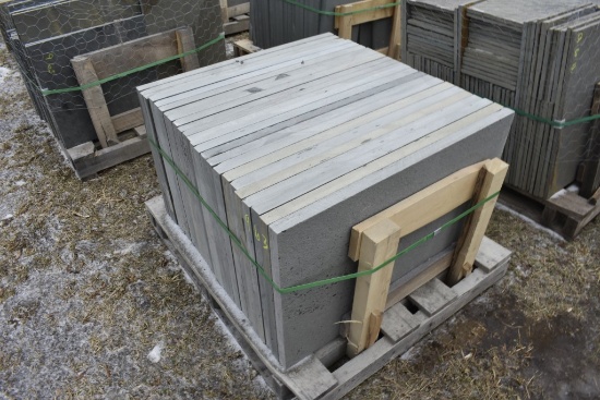 Pallet of 24" x 36" x 1.5" Thermal Bluestone Pieces