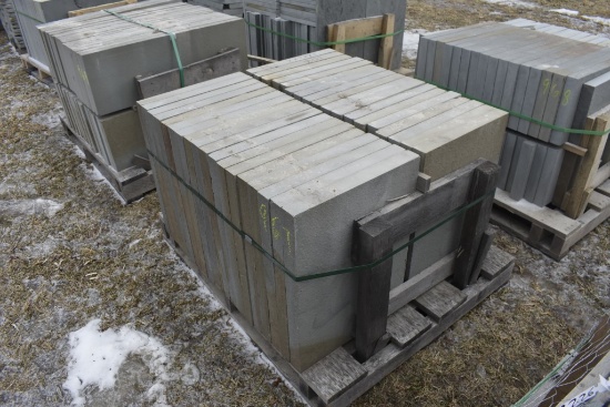 Pallet of 18" x 24" x 2" Thermal Bluestone Pieces