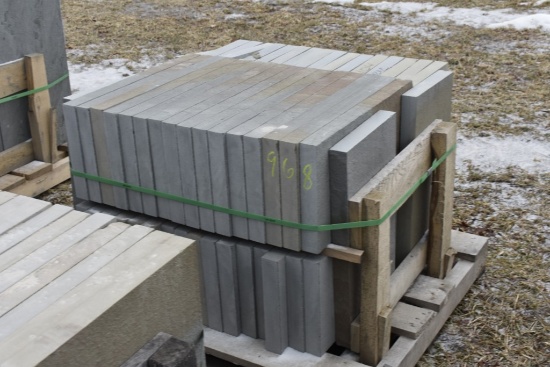 Pallet of 12" x 24" x 2" Thermal Bluestone Pieces