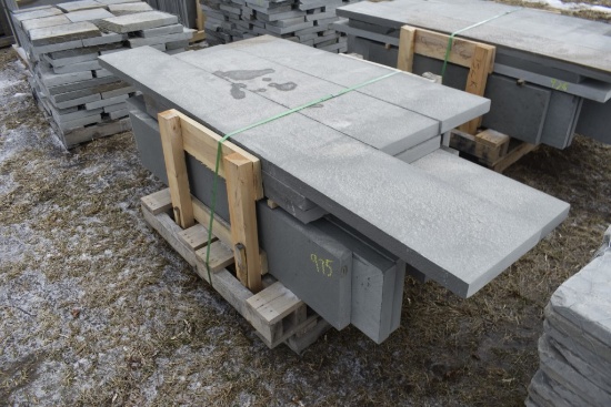 Pallet of 12" Mixed Thermal Bluestone Treads