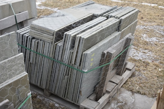 Pallet of 1" Thick Mixed Natural Bluestone Pieces