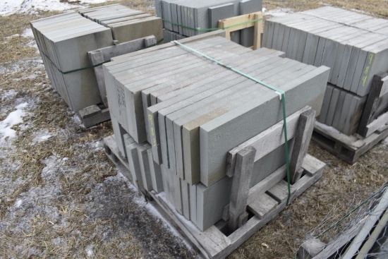 Pallet of 12" x 36" x 2" Thermal Bluestone Pieces