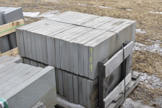 Pallet of 12" x 36" x 2" Thermal Bluestone Pieces