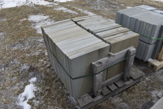 Pallet of 18" x 24" x 2" Thermal Bluestone Pieces