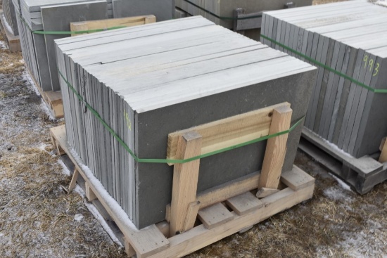 Pallet of 24" x 36" x 1" Thermal Bluestone Pieces