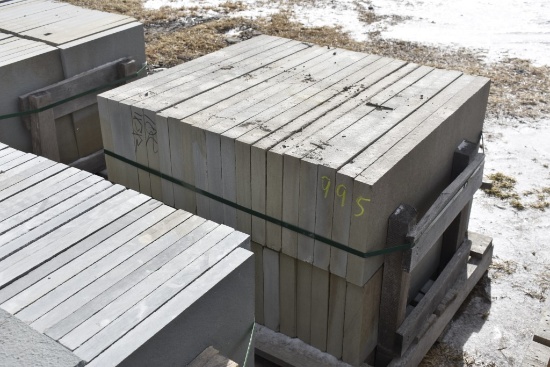 Pallet of 12" x 36" x 2" Thermal Bluestone Pieces