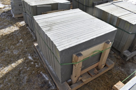 Pallet of 24" x 36" x 1.5" Thermal Bluestone Pieces