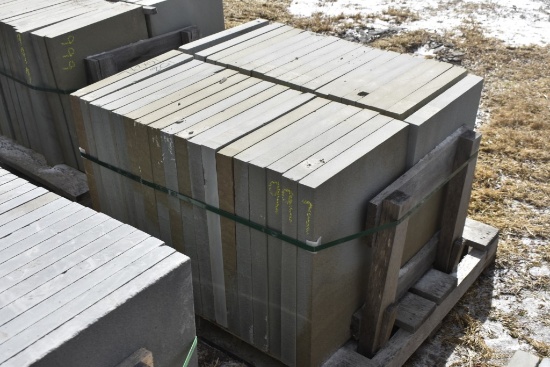 Pallet of 16" x 24" x 2" Thermal Bluestone Pieces