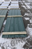 27 Pieces of 10' Forest Green Corrugated Metal Paneling
