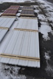 39 Pieces of 10' White Corrugated Metal Paneling