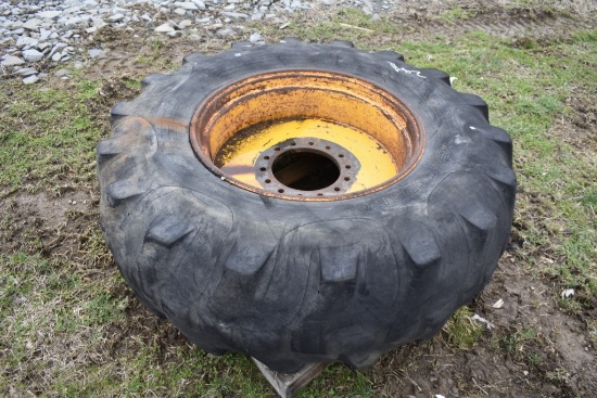 Armstrong 18.4-28 Tire on 14 Lug Rim